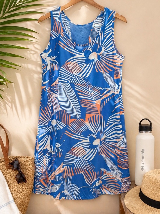 Columbia Other - Blue Coral Cooling Dress • Cover-Up • Columbia • 1X • Tropical Cruise Vacation